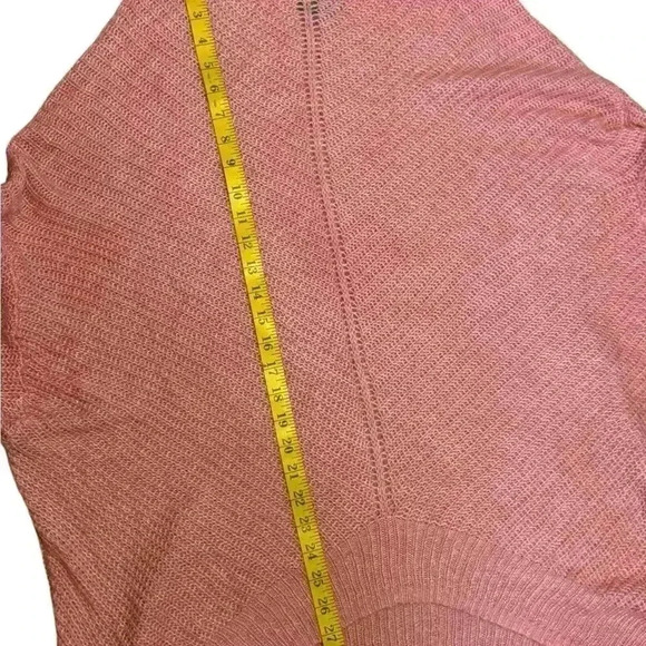 Dip 3 Coral Pink Sweater Slub Knit Top Long Sleeve Size XL. - Picture 7 of 9